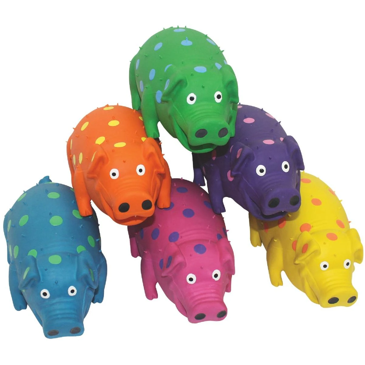 Globlets 9 In. Squeaky Pig Dog Toy