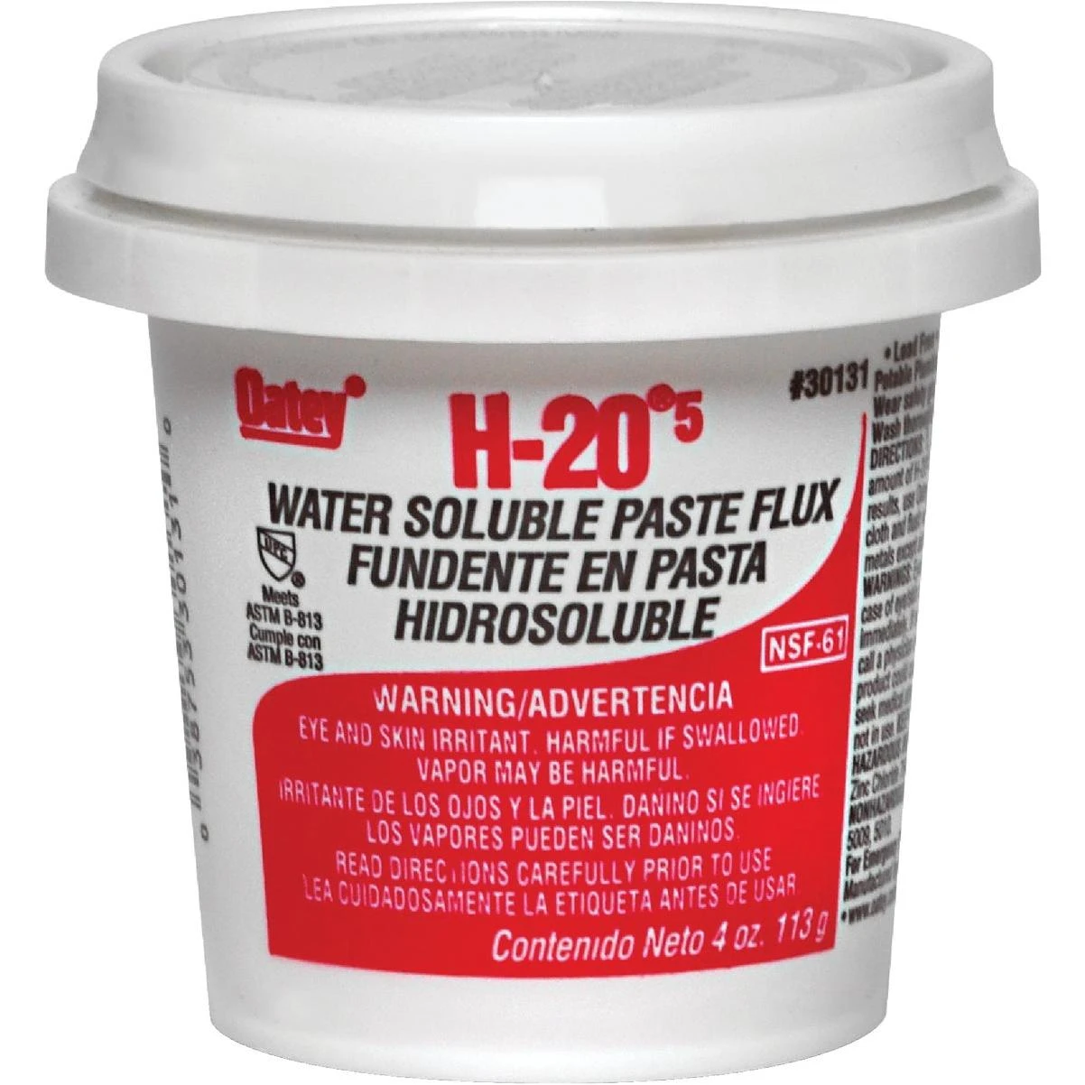 H-20 5 8 Oz. Water Soluble Flux, Paste