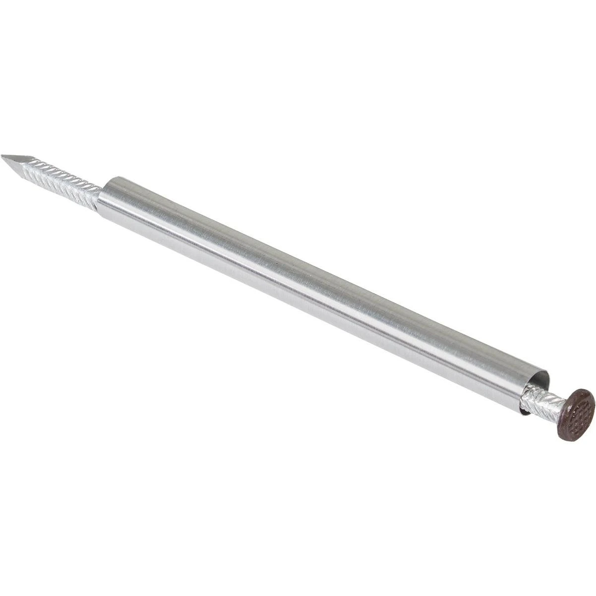 7 In. Aluminum Brown Gutter Spike And Ferrule, (10-pack)