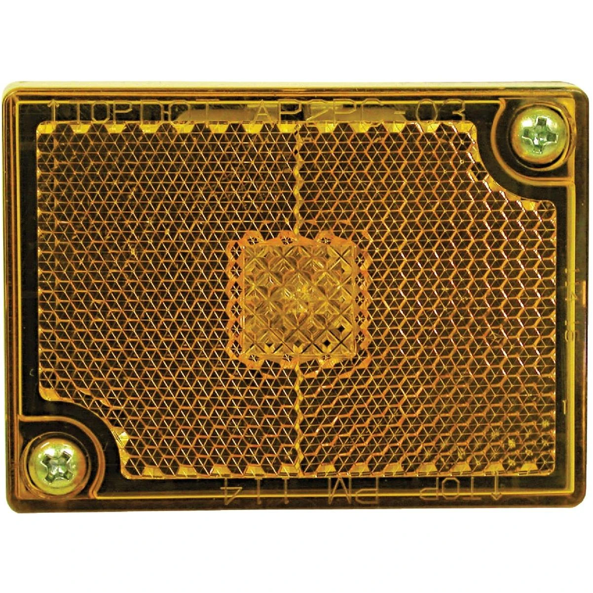Amber Rectangular Stud Mount Light