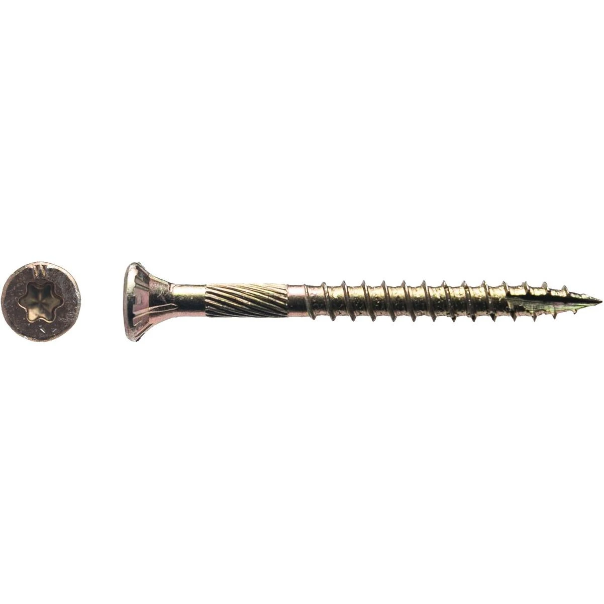 #9 X 2 In. Yellow Zinc Flat Head Wood Screw (117-count, 1 Lb.)