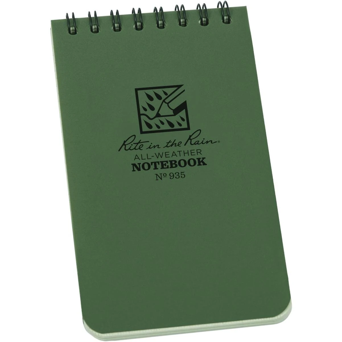 3 In. X 5 In. 50-sheet Top Spiral Green Notebook
