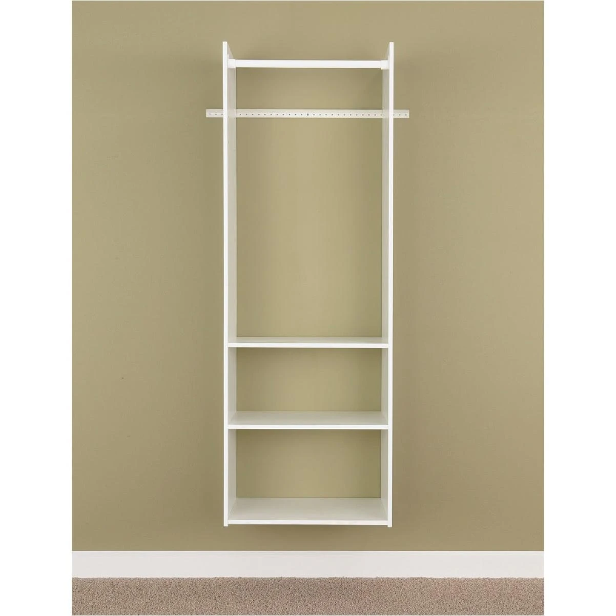 Hanging Tower Wall-mounted Shelving Unit, White