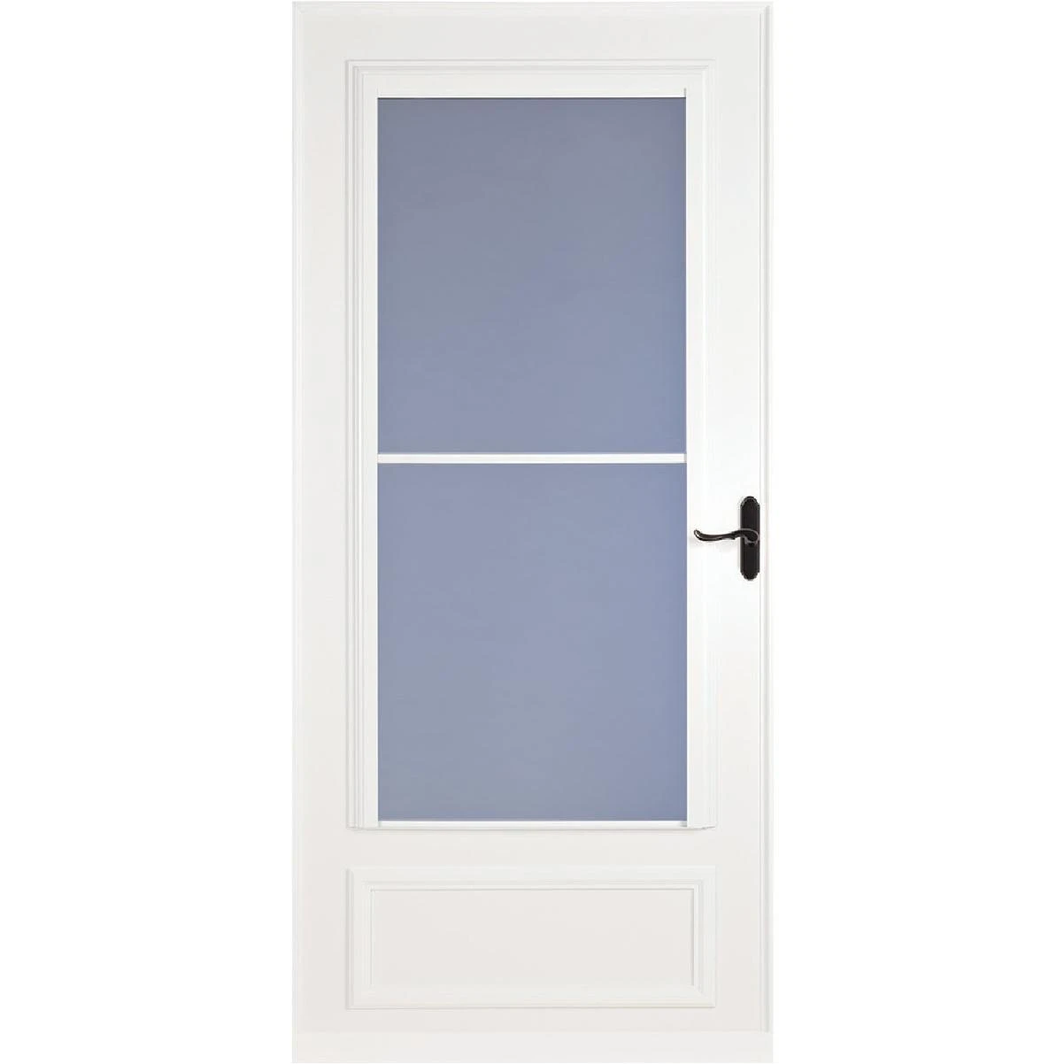 Screenaway Lifestyle 32 In. W X 81 In. H X 1 In. Thick White Mid View Duratech Storm Door