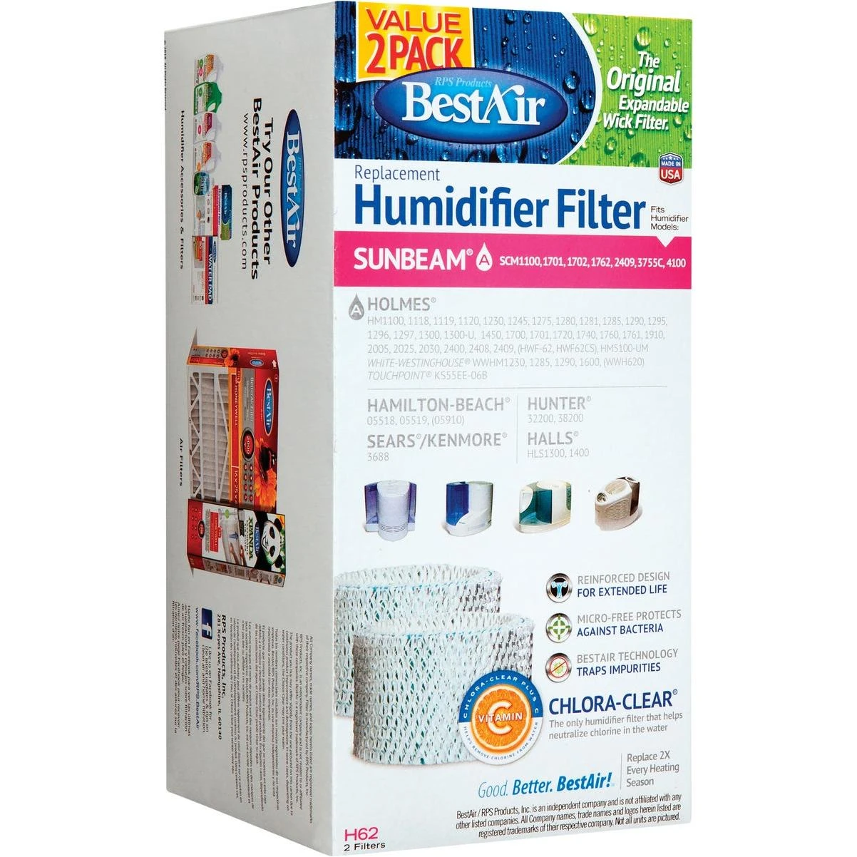 Table Top Humidifier Wick Filter (2-pack)