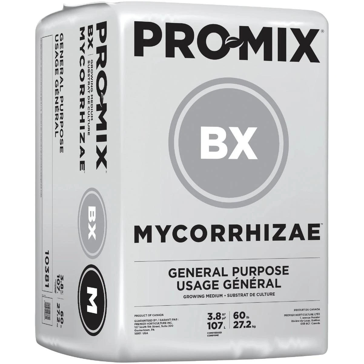 Pro-mix Bx Bifungicide Mycorrihizae 3.8 Cu. Ft. 61 Lb. All Purpose Potting Soil