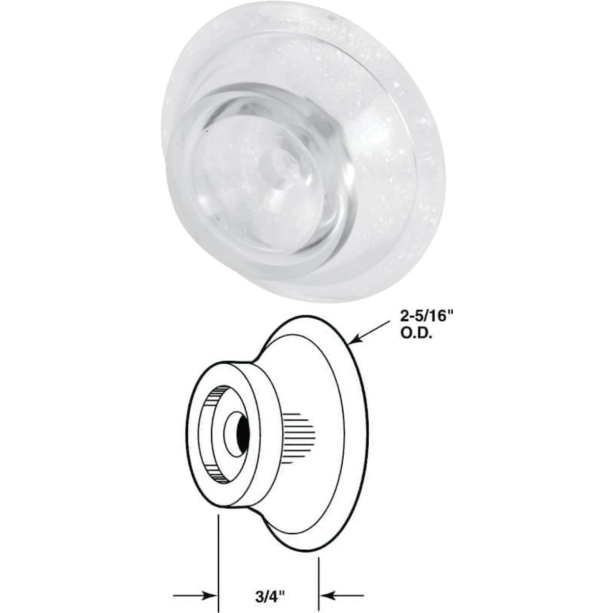 Prime-line Wall Door Stop & Wall Protector (2 Count)