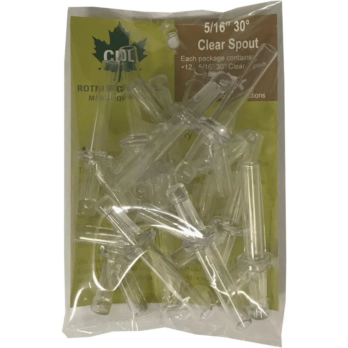 5/16 In. Polycarbonate Maple Tubing Tap (12-pack)