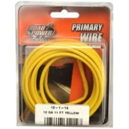 12-1-14 11 Foot Yel 12ga Prim Wire
