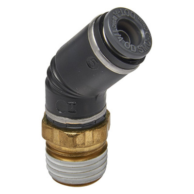 S.U.R. & R 45° Swivel Male Elbow 1/4" Tube X 1/4" NPT (AB4230)