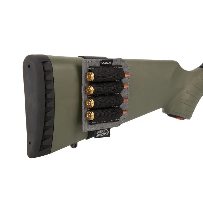 Allen Next Shot Cartridge Carrier 223 Remington, 300 Winchester Magnum 4 Rounds Polyester Gray