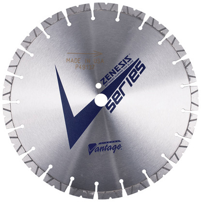 ZENESIS V + SERIES 18" X .140" X 1" Diamond Vantage Walk Behind Saw Blade- For Concrete