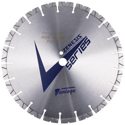 ZENESIS V SERIES 42" X .250" X 1" Diamond Vantage Walk Behind Saw Blade- For Concrete