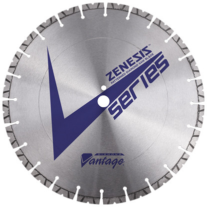ZENESIS V2 SERIES 16" X .140" X 1" Diamond Vantage Walk Behind Saw Blade- For Concrete
