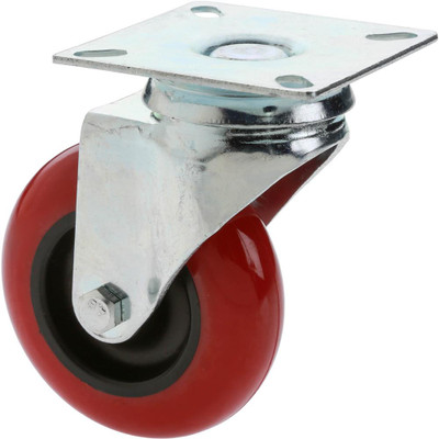 Shop Fox 3 Inch Polyurethane Swivel Caster Plate Mount (D2607)