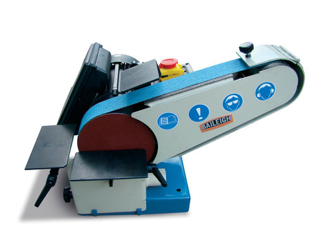 Baileigh 110V Combination Disk and Belt Grinder 6" Disk Diameter 2" Belt (1002674)