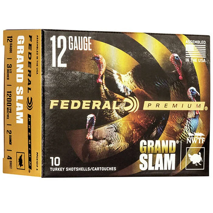 Federal Ammunition 12 Gauge 3-1/2″ 2 Oz#4 Shot 10 Count