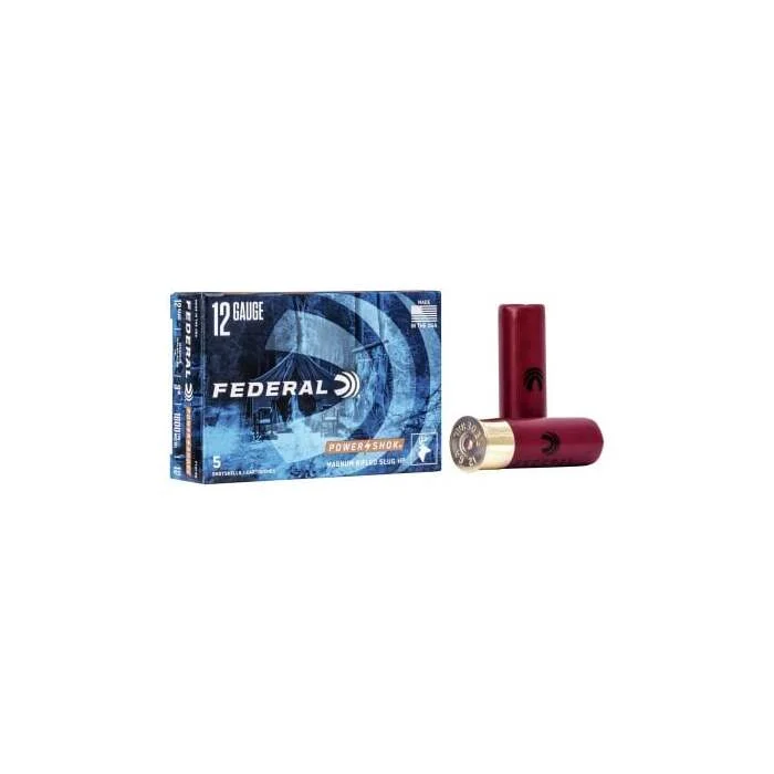 Federal Ammunition 12 Gauge 3″ 11/16 oz #4 Buck 5 Count
