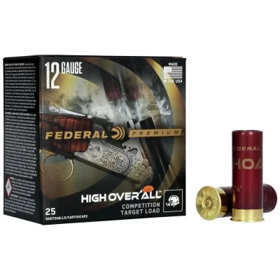 Federal High Over All 12 Ga 1-1/8 Oz 2 3/4″ Ammunition (25 Rounds)