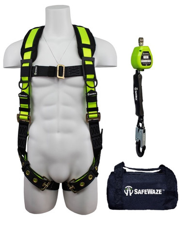 Opens dialog Safewaze FS143-L/XL - PRO Bag Combo: FS185-L/XL Harness, 018-5009 SRL, FS8125 Bag