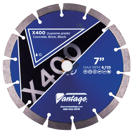 Diamond Vantage 7 x .095 x 7/8-5/8 General Purpose, Supreme Grade, Segmented Blade