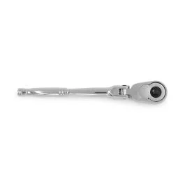 Genius Tools Flex Head Ratchet 1/4 Inch Drive 100 Teeth Metal Handle High Precision – 286100