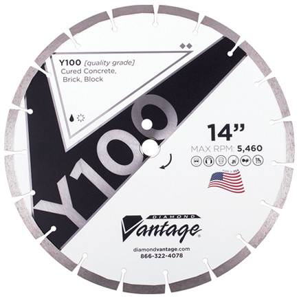 Diamond Vantage Y100 SERIES 12 x .125 x 20mm General Purpose Concrete/Masonry Blade