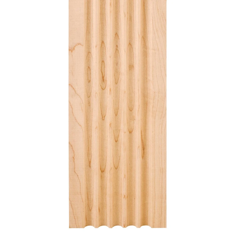 Hardware Resources FLT3CH 5/8″ D x 3-1/2″ H Cherry Fluted Moulding