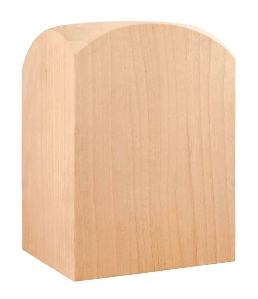 Hardware Resources FPB1-ALD 5-1/16″ W x 5-1/16″ D x 7-1/16″ H Alder Fireplace Column Base