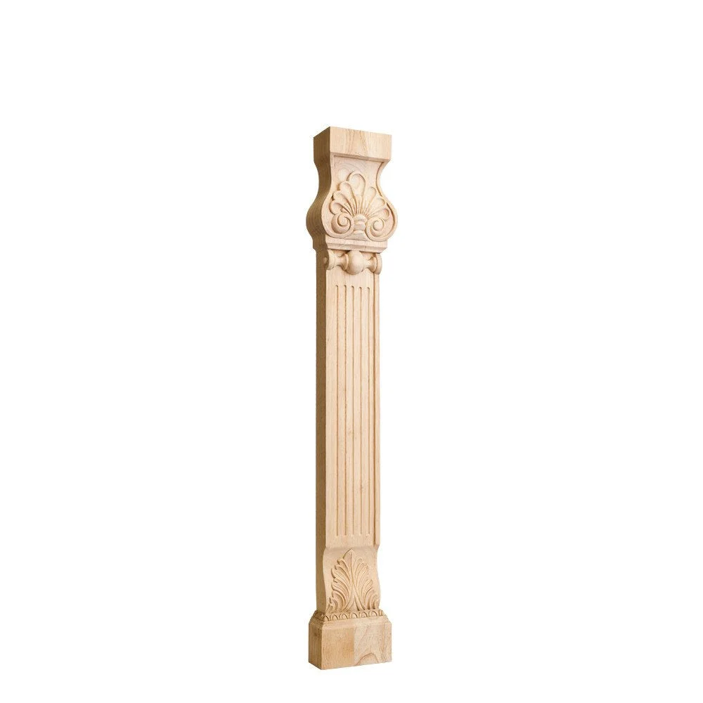 Hardware Resources LEGC-1MP 31″ H Maple Acanthus & Shell Pilaster