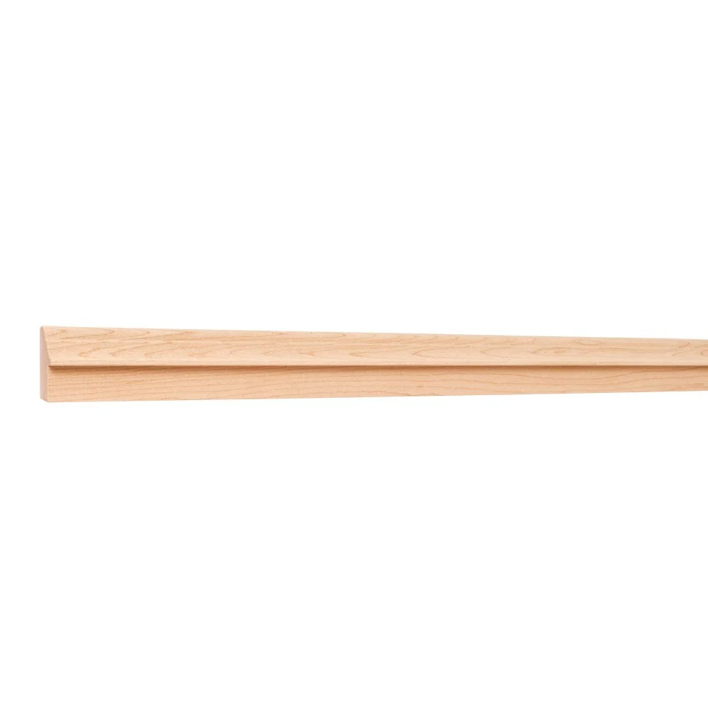 Hardware Resources LR001-POP 1-1/2″ D x 13/16″ H Poplar Bullnose & Cove Light Rail Moulding