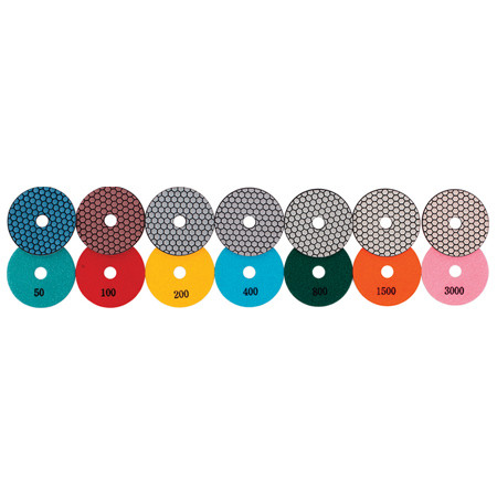 Diamond Vantage 5" Dry Polishing Pad, 3000 Grit, Hex Design