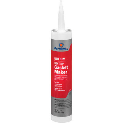 Permatex High Temp Red RTV Silicone Gasket Maker 11 oz Cartridge (81409