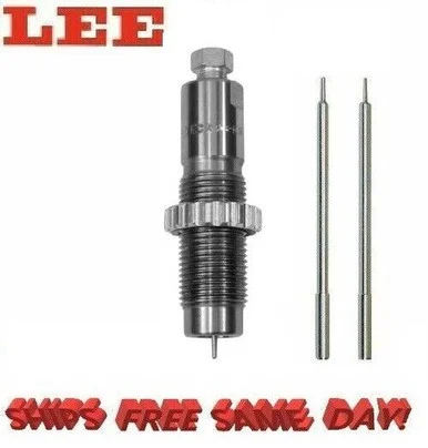 Lee Depriming & Decapping Die w/ 2 Heavy Duty Guided Pins 6mm – 25 Cal 91577