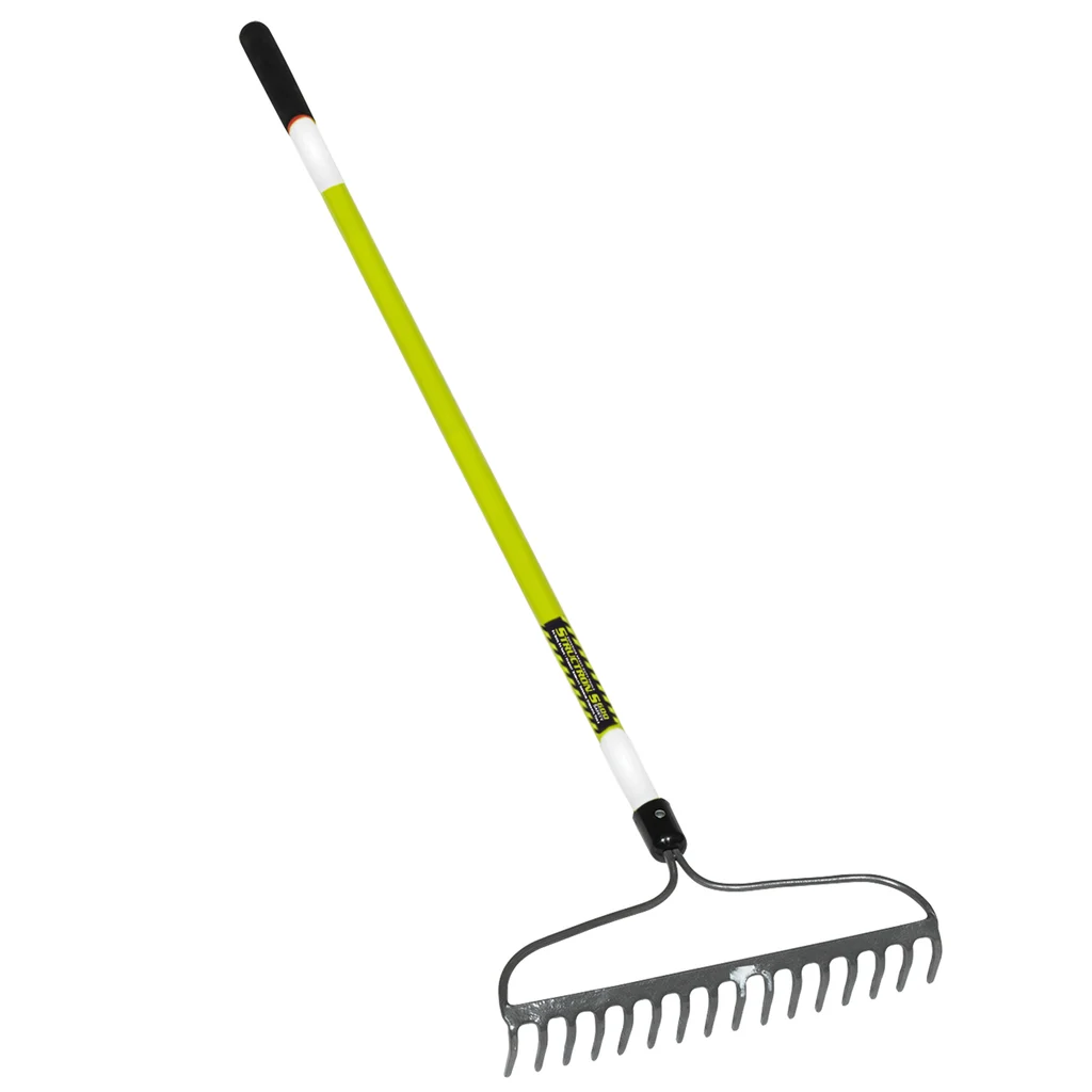 SAFETY 16 Tine Bow Rake, Forge