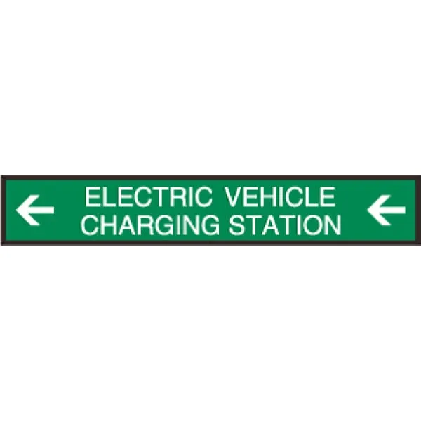 Signal-Tech 48103 SBLF742W-M324G/120-277VAC ELECTRIC VEHICLE CHARGING STATION w/ Left Arrows Indoor LED Backlit Sign