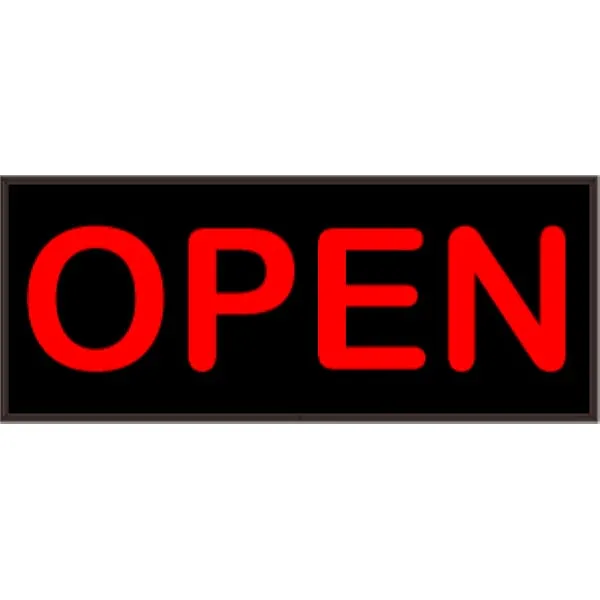 Signal-Tech 48270 PHX1434R-180/120-277VAC OPEN Outdoor Blank-out LED Backlit Sign