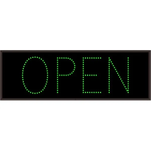 Signal-Tech 48371 TCL1236G-180/120-277VAC OPEN Outdoor Blank-out LED Direct-view Sign