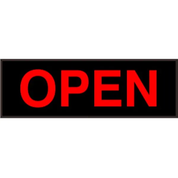 Signal-Tech 48411 PHX1442R-180/120-277VAC OPEN Outdoor Blank-out LED Backlit Sign