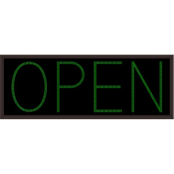 Signal-Tech 48680 TCL2670G-180DS/120-277VAC OPEN Outdoor Blank-out LED Direct-view Sign