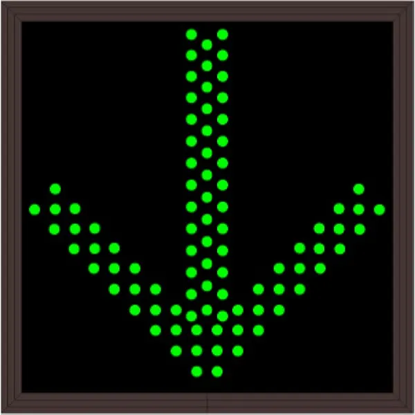 Signal-Tech 48960 TCL1010G-A437TS/120-277VAC Down Arrow Outdoor Blank-out LED Direct-view Sign