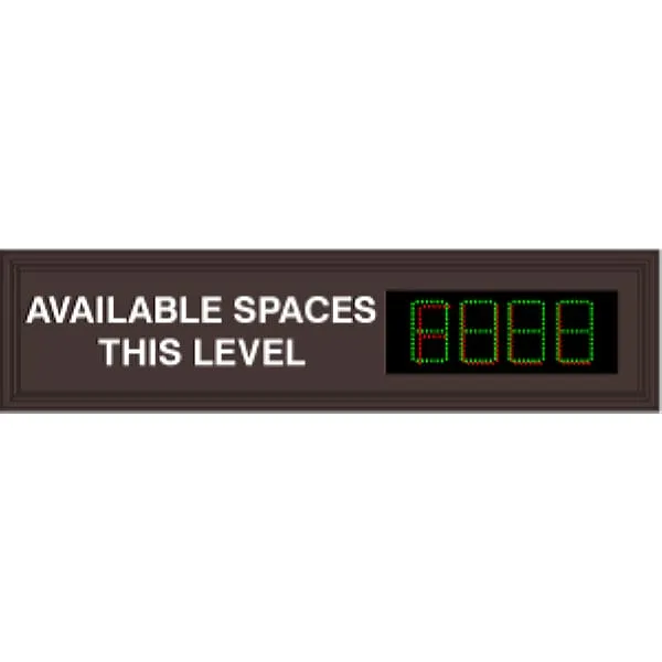 Signal-Tech 52323 SA1249GR-01-I519/120-277VAC AVAILABLE SPACES THIS LEVEL Space Available Sign