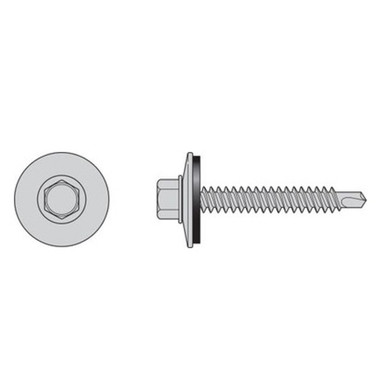 Opens dialog Simpson Strong-Tie T12150XOC - #12 X 1-1/2" HWH 316SS S/D SCREWS W/BONDED WASHER 100ct