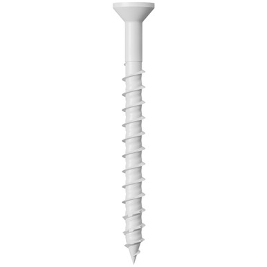 Opens dialog Simpson Strong-Tie TNTW18214TFC8 - Titen Turbo T-25 Flat Head White 3/16" x 2-1/4" 8ct