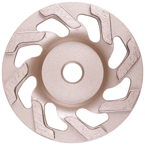 Diamond Vantage 5 x 5/8-11 inch Turbo Fan L Shape Cup Wheel, X1 Heavy Duty Grade (1 Bond)
