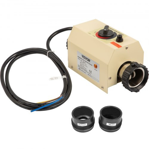 Electric Water Heater fit for Thermostat 3KW 220V Electric Water Heater fit for Thermostat for Max 528 Gallon Mini Swimming Pool SPA Swimming Pool fit for Thermostat Automated 50mm Interface