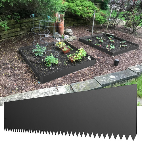 Steel Landscape Edging 40 x 8 Inch?Steel Edging 3pcs?Steel Garden Edging Border?Landscape Edging?Steel Lawn Edging?Garden Edging?Garden Border Edging for Landscaping