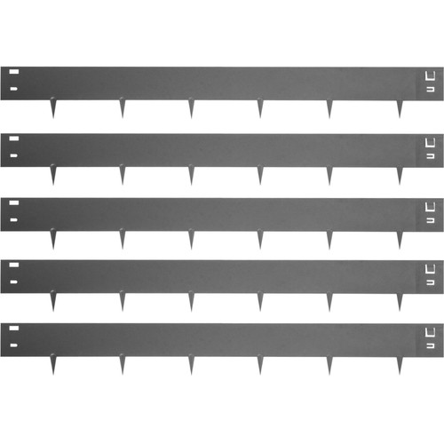Steel Lawn Edging, 5PCS Metal Landscape Edging, 3"x39" Garden Edging Border, Flexible Galvanized Steel Landscape Border, 16.25 ft Length Landscaping Metal Edging, Gray Lawn Edge for Garden Yard