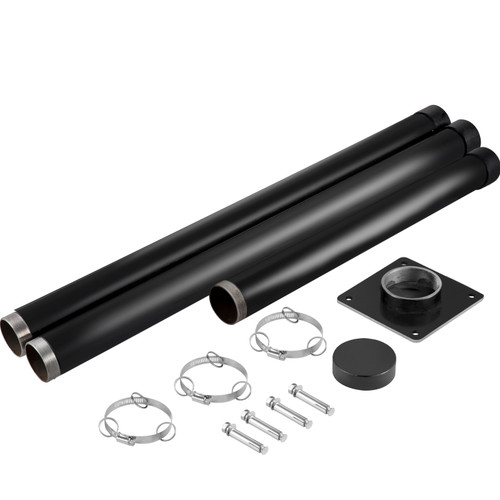 Sun Shade Post, 114" Shade Sail Post, 3" Diameter Sail Pole, Steel Structure Sail Shade Post, Powder Coated Extendable Sun Shade Pole Suitable for Lawn, Garden, Wooden Deck, Backyard, Playground