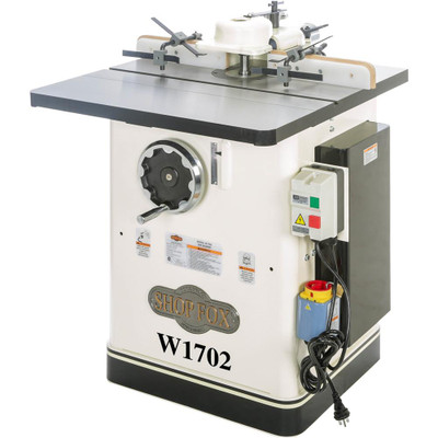 Shop Fox 3 HP Shaper with 28" x 30" Cast-Iron Table and Spindles (W1702)